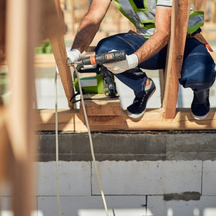 roofer working on his site